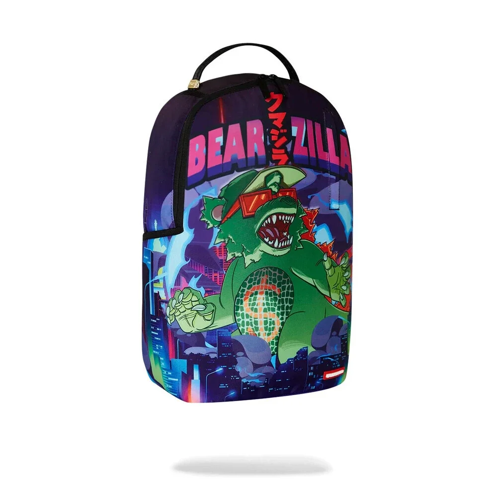 Sprayground Bearzilla DLXR B7540 Backpack Unisex Large Multi Laptop Sleeve GBS80